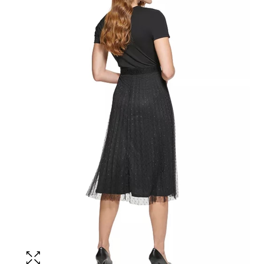 🆕 Karl Lagerfeld Paris Pleated A-Line Dress NWT - Picture 10 of 15